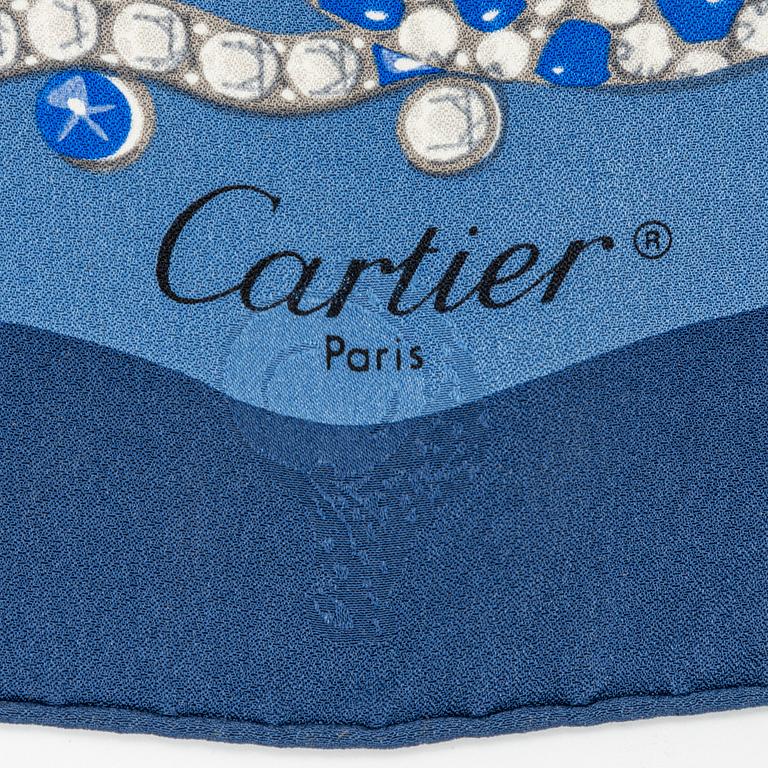 Cartier, scarf, "Poem de Marie Sebrys".