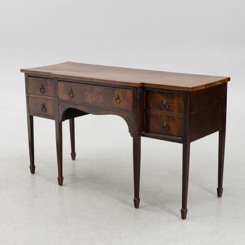 A mahogany-veneered sideboard, England, around 1900.