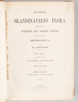 BÖCKER, 3 st, Wettern och dess kuster, Rococonoveller samt Skandinaviens Flora.