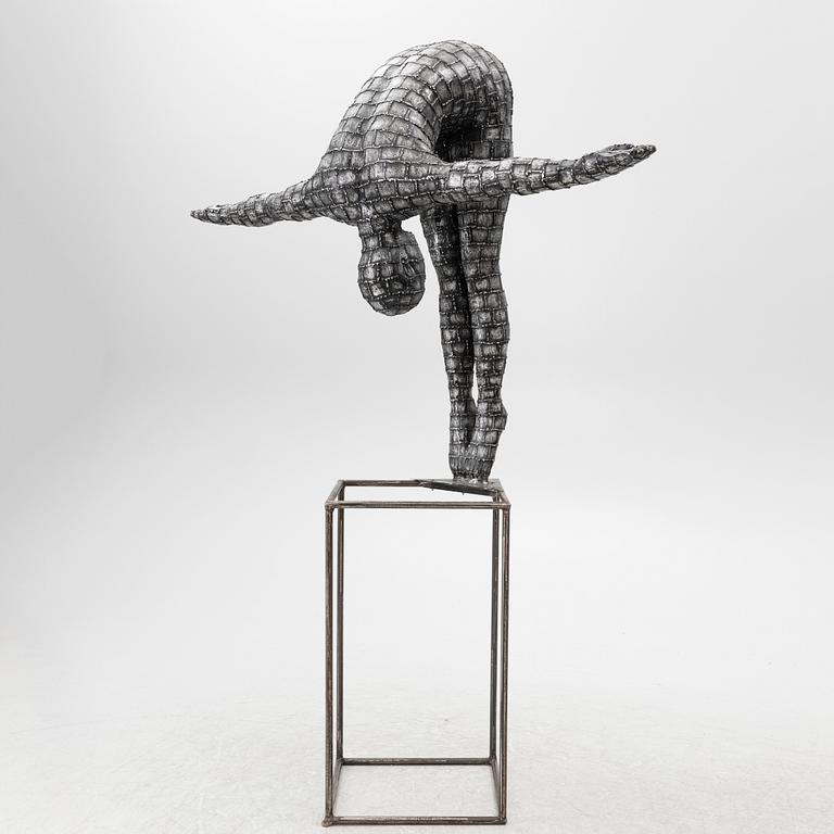 Dekorativ skulptur, patinerad aluminium, Art People Gallery Paris, 2000-tal.