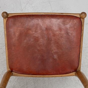 Hans J. Wegner, stolar, 6 st, "W1", C.M. Madsens Fabriker, Danmark 1950/60-tal.