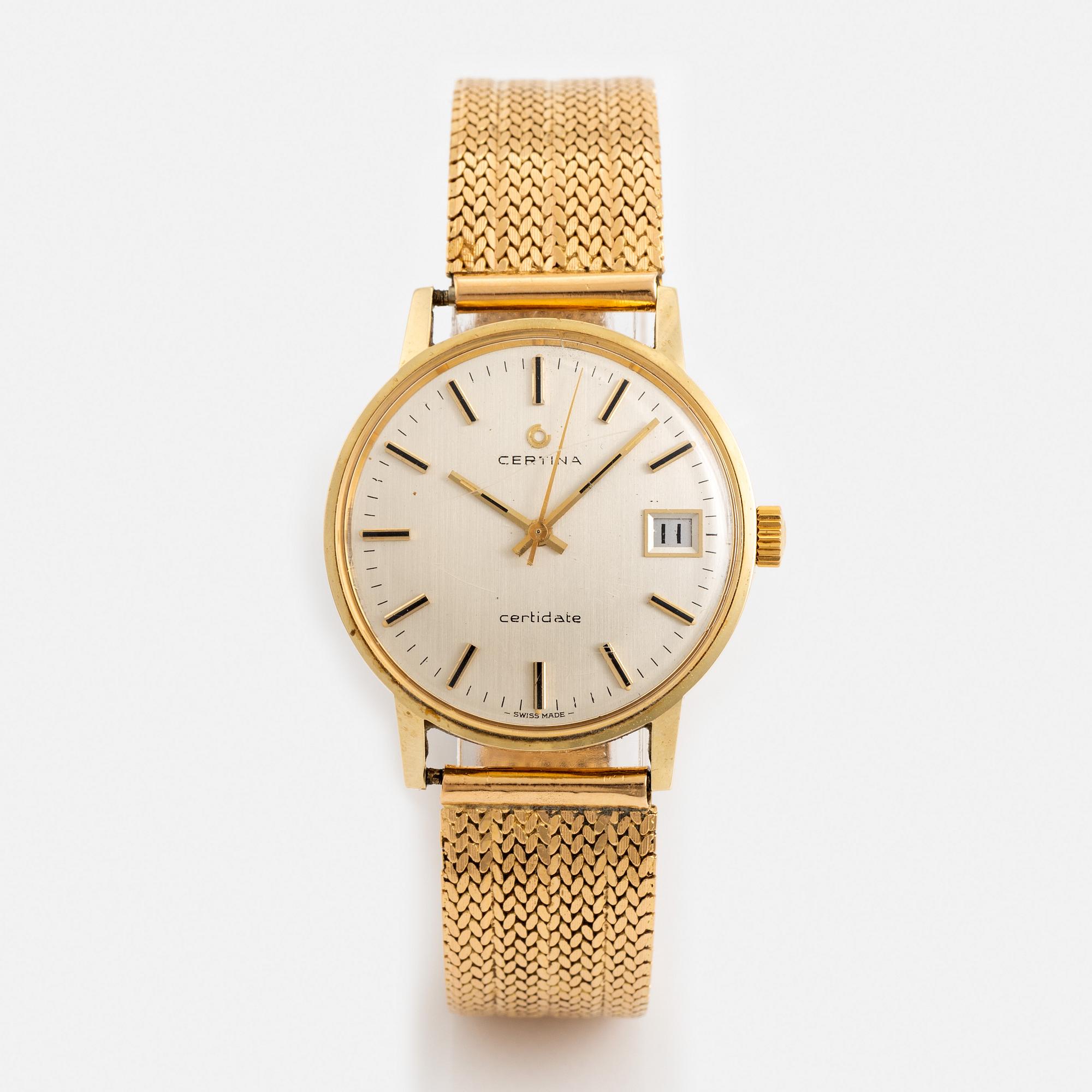 Certina, Certidate, wristwatch, 35 mm.