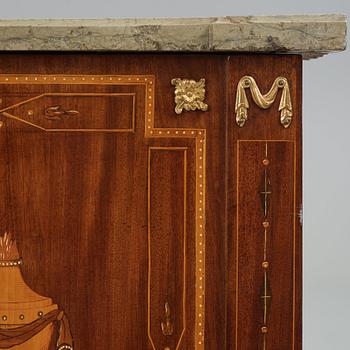 A Gustavian commode by N P Stenström (master in Stockholm 1781-1790), late 18th century, not signed.