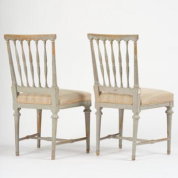 A pair of Gustavian chairs by C. J. Wadström (master in Stockholm 1788-1816).