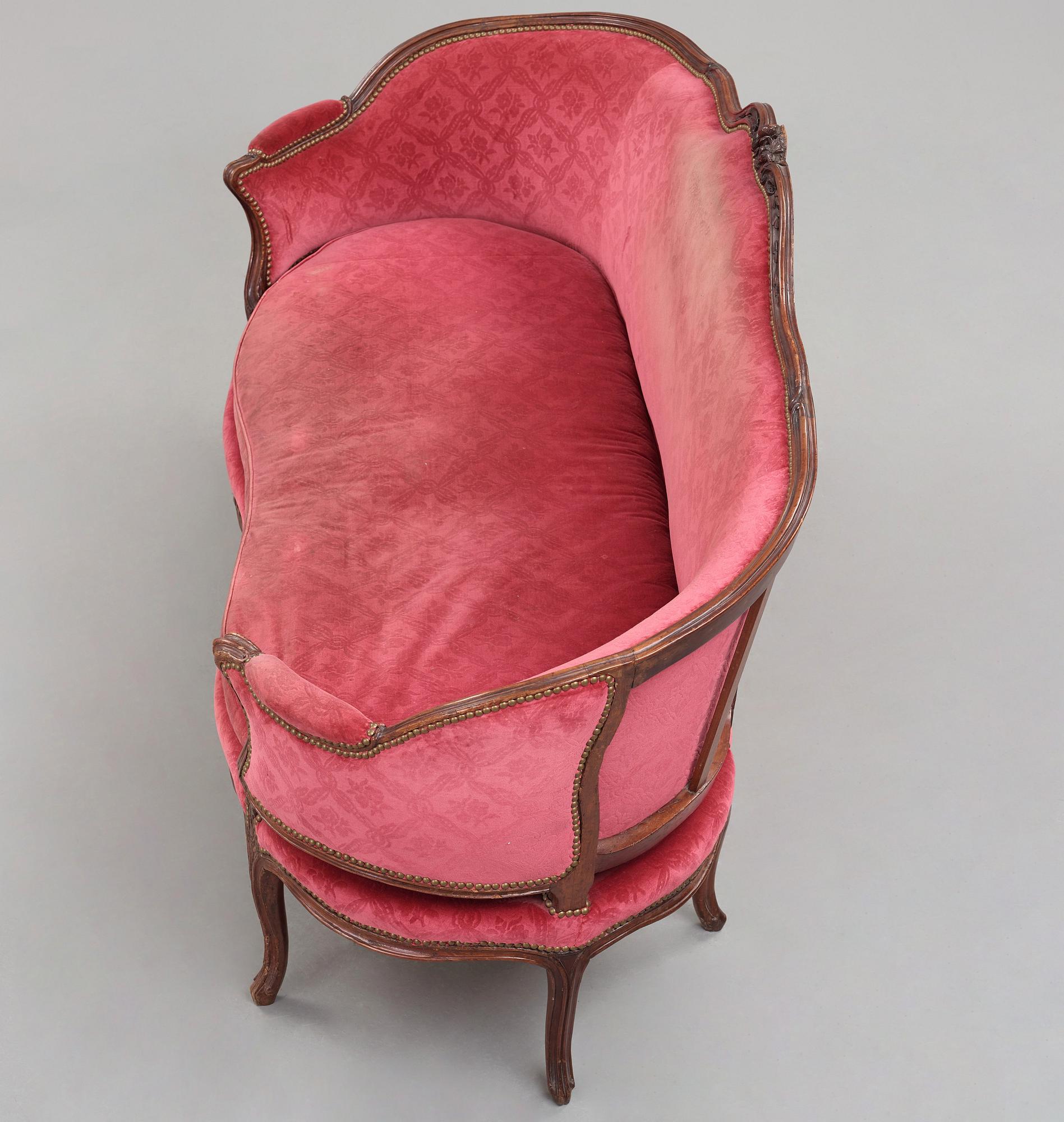 SOFFA, Frankrike, 1700-talets mitt, rokoko.