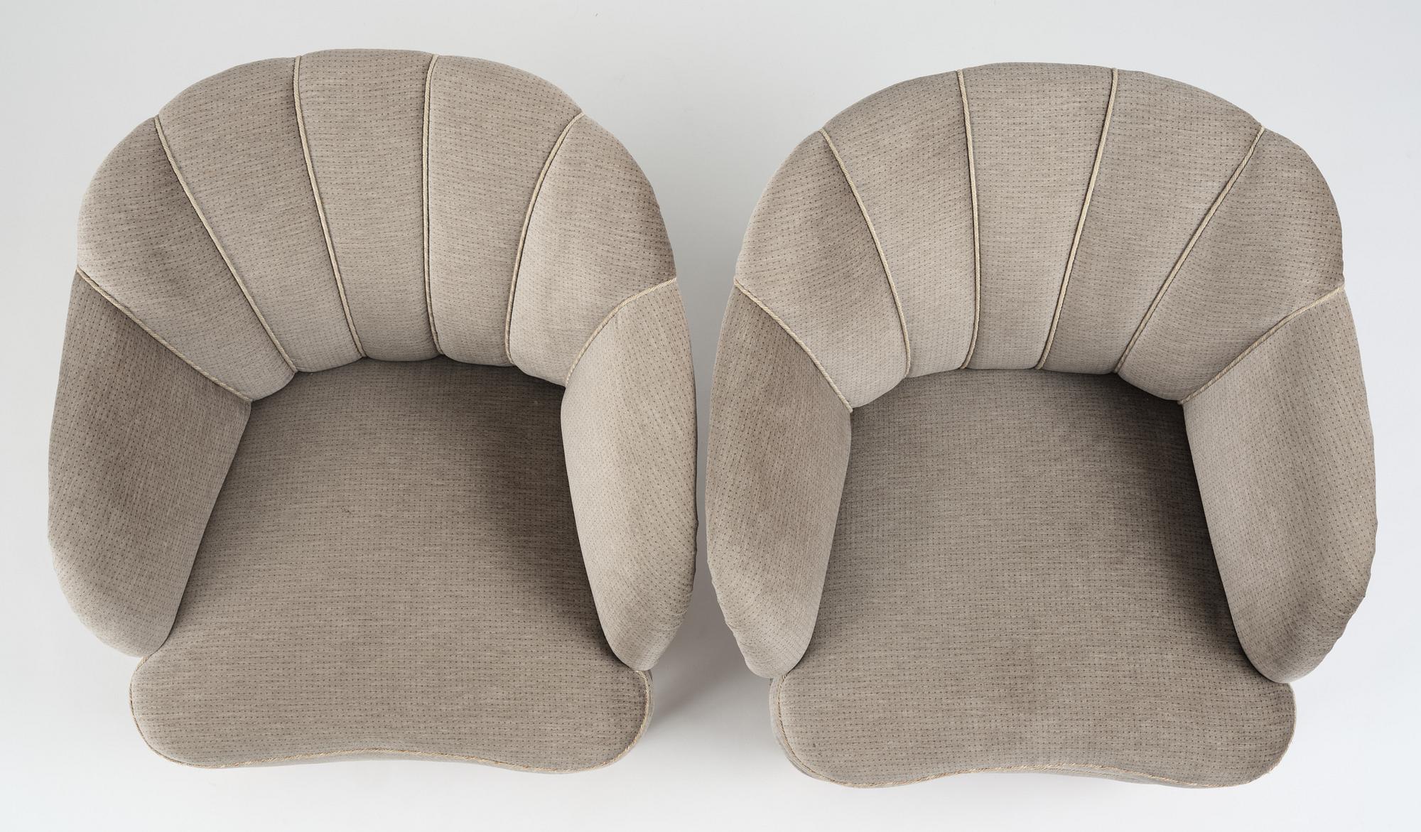 Swedish Modern, fåtöljer, ett par 1940-50-tal.