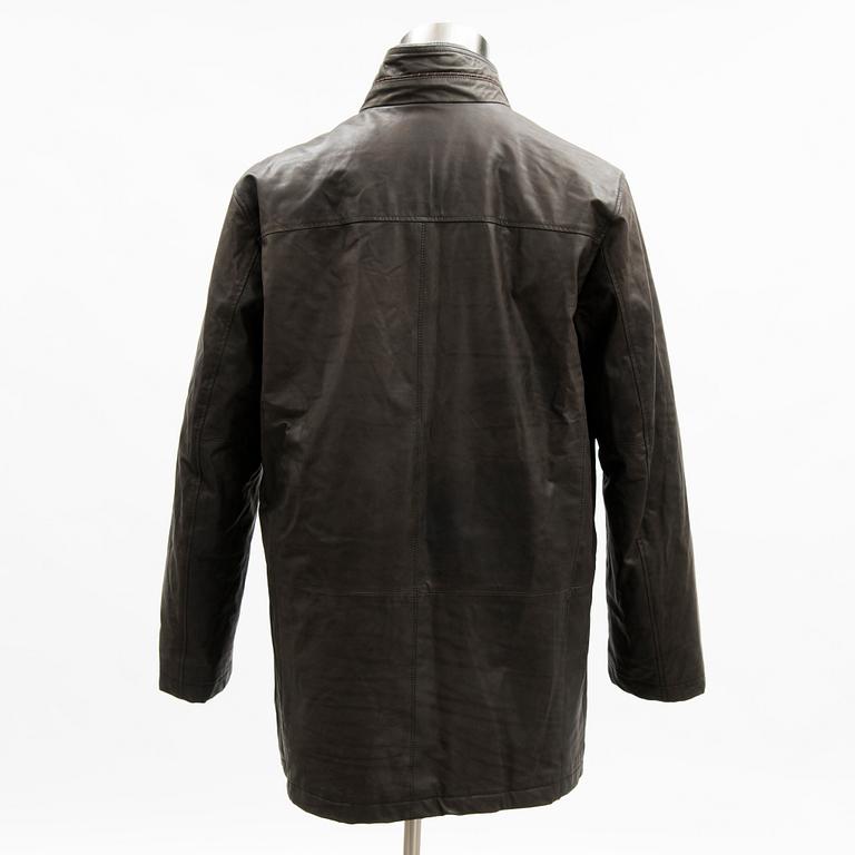 A Leather Jacket by Mabrun, Italy, size 54(IT).