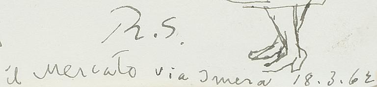 RAGNAR SANDBERG, tusch samt akvarell, båda signerad och daterad -62.