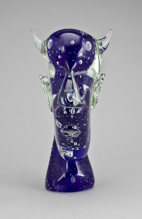 SKULPTUR, glas, Alfredo Rossi, Murano, 1900-talets andra hälft.