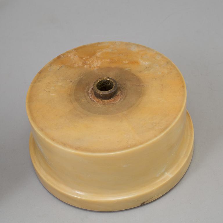 Unknown artist, a 20th century sculpture "Dancer with castanets", patinated bronze on marble bace, signed Blancz.