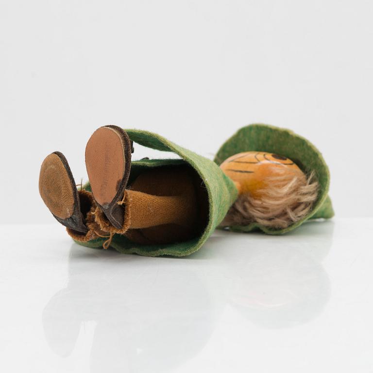 Atelier Fauni, a Moomin figure, "Snufkin", Finland, 1950s/60s.
