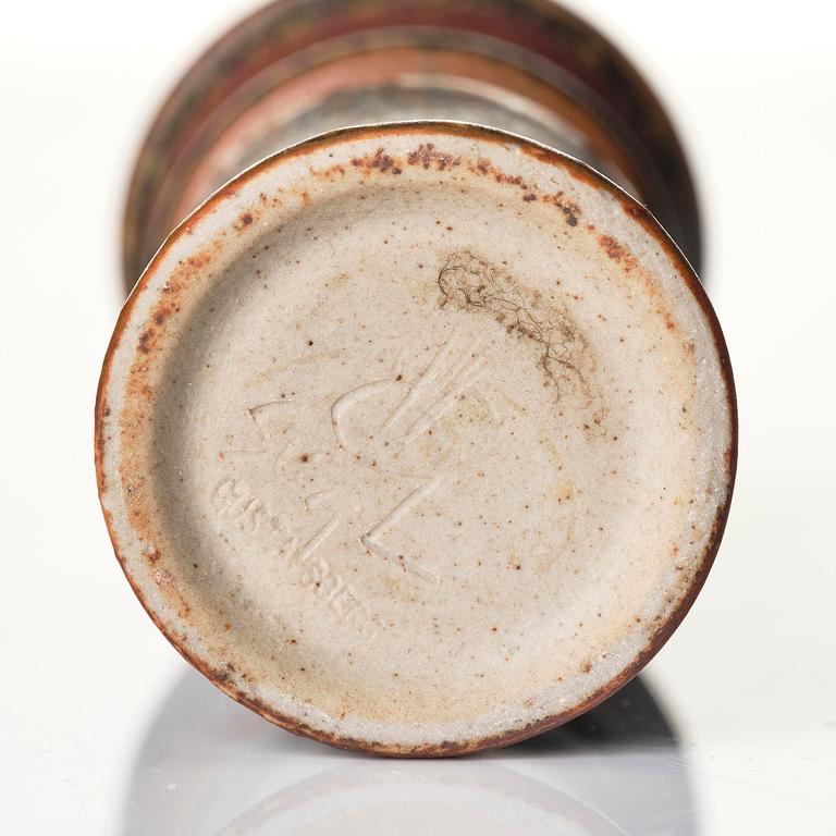 Stig Lindberg, two stoneware vases, Gustavsberg Studio 1965.