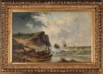 OKÄND KONSTNÄR, olja på duk, signerad L. d Órvieto, 1800-talets andra hälft.