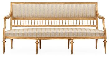 663. A Gustavian late 18th century sofa.