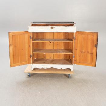 A painted late 19th century sideboard.