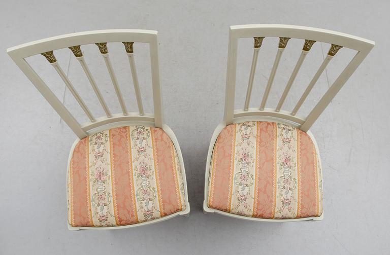 MATGRUPP, 5 delar, gustaviansk stil, 1900-talets andra hälft.