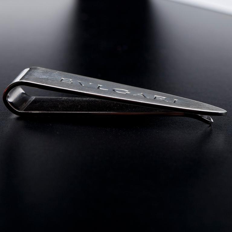 SEDELKLIPS, sterling silver, Bulgari. 1900-talets slut. Vikt 13,4 g.