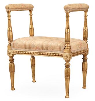 694. A late Gustavian stool circa 1800 by E. Ståhl.