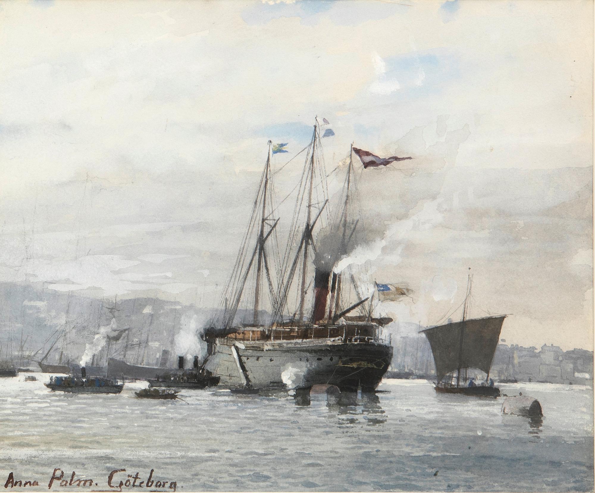 Anna Palm de Rosa, Ships in the Port of Gothenburg. - Bukowskis