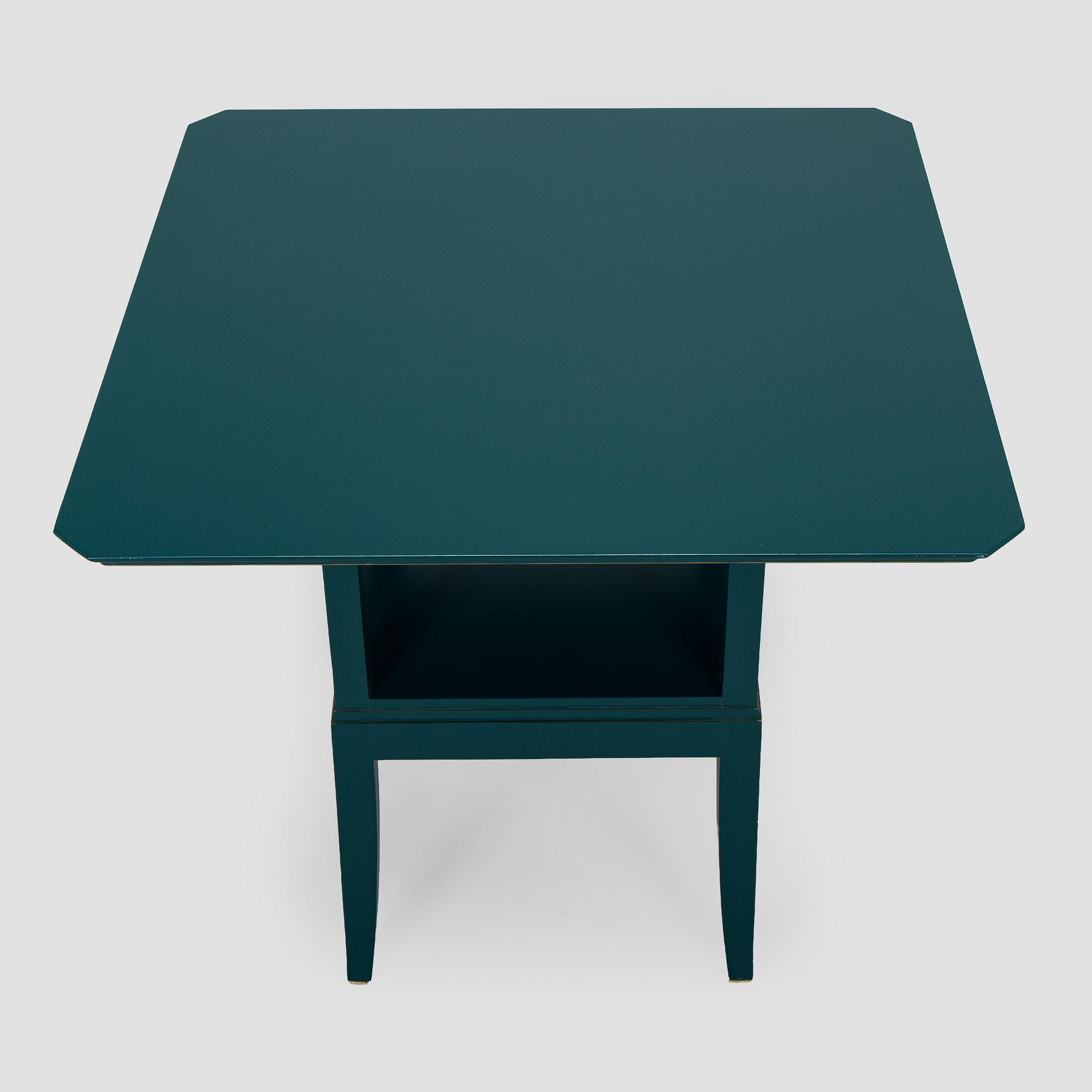 Eliel Saarinen, Fåtöljer, ett par och bord, "Blue suite" för Adelta, Finland 1980-tal.