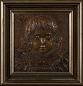 ANTOINETTE VALLGREN, bronze, "Nini", signed.