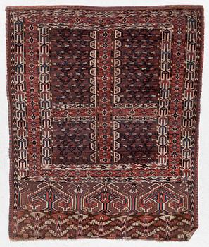 Carpet, Turkmen, approx. 160 x 134 cm.