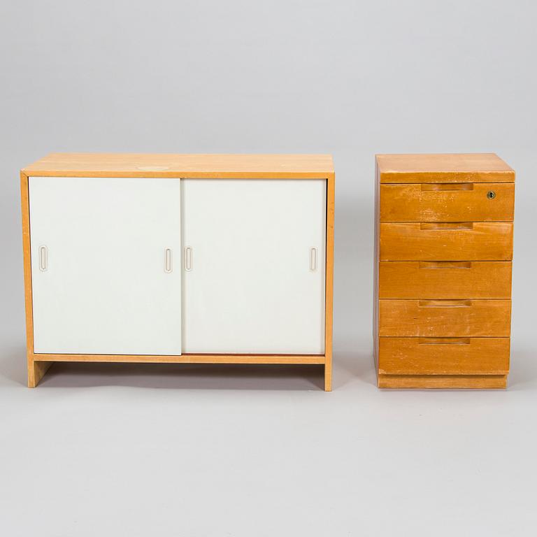 Alvar & Aino Aalto, kirjoituspöytä ja tuoli, malli "69", Artek, 1950/60/70-luku.