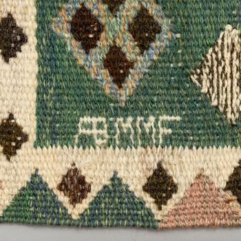 MÄRTA MÅÅS-FJETTERSTRÖM, A TEXTILE, "Knoppen", flat weave, ca 90 x 49 cm, signed AB MMF.