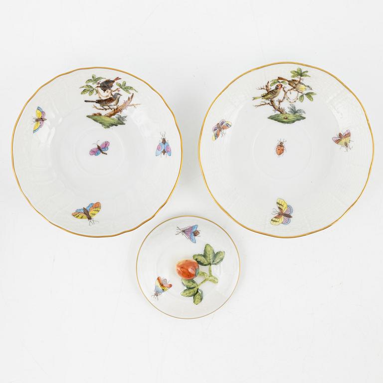 A Herend Porcelaine Service, 'Rothschild Birds/Couple of Birds' (24 pieces).