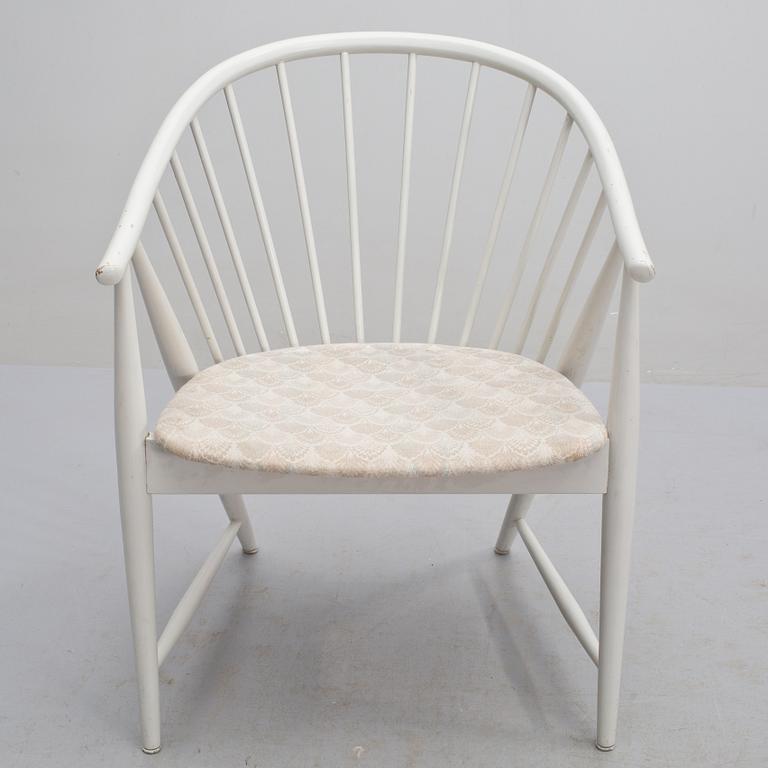 KARMSTOL, "Solfjädern", Sonna Rosén, Nässjö Stolfabrik, formgiven 1948.