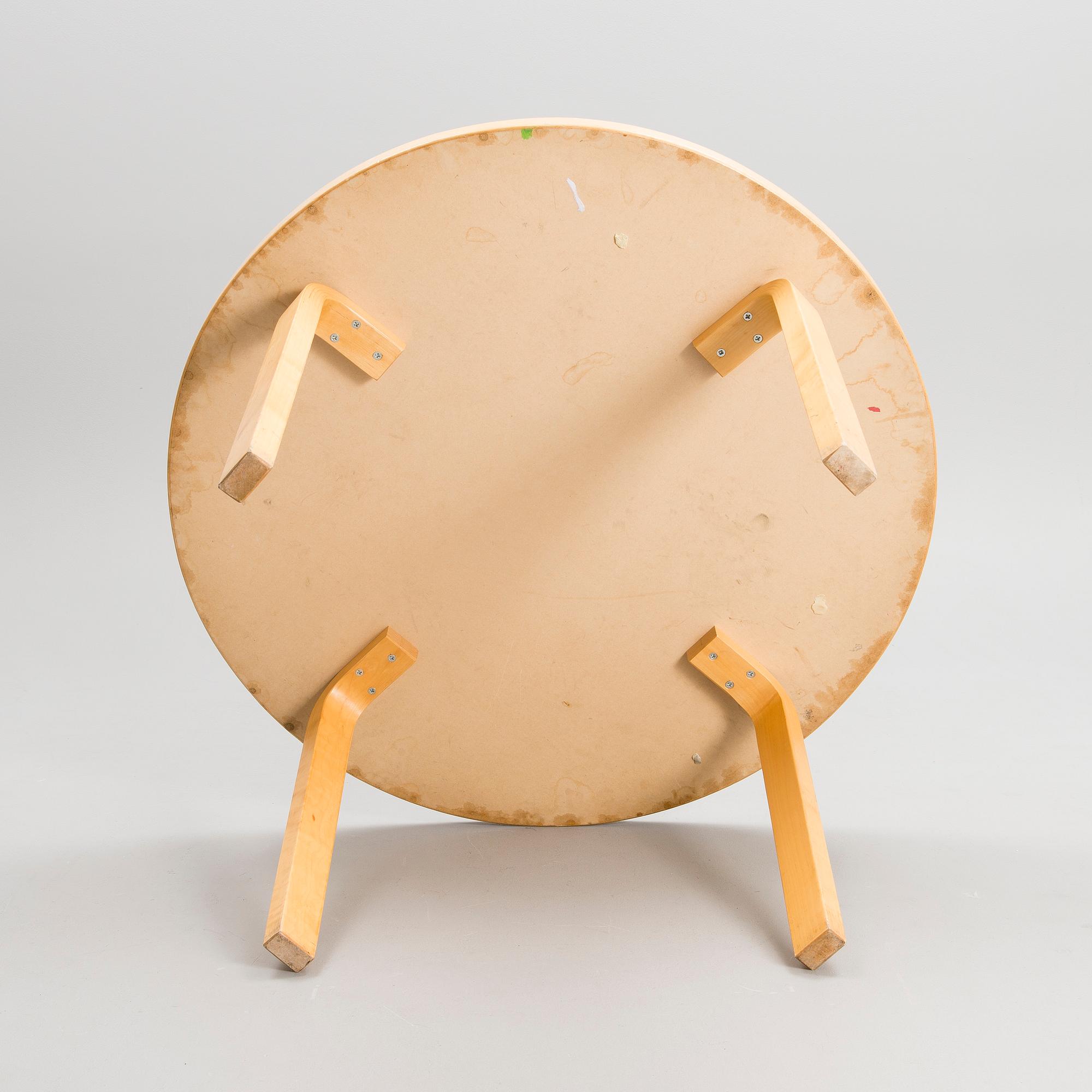 ALVAR AALTO, pöytä, malli 90A, Artek 1900-luvun loppu.