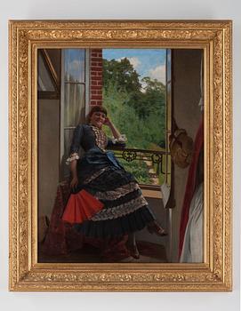 Edvard Rosenberg, Young woman in window.