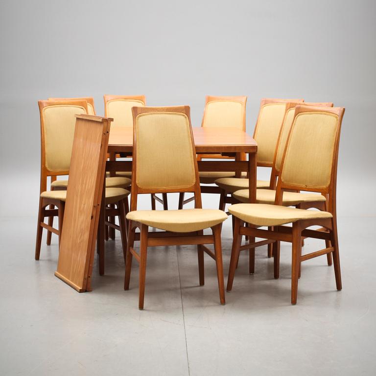 MATBORD MED STOLAR, 8 st, 1900-tal.