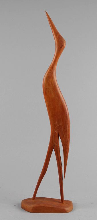 SKULPTUR, teak, 1960-tal.
