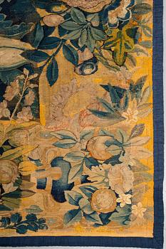 A tapestry, "Feuilles de choux", tapestry weave, third quarter 16th century, Flanders, probably Audenarde.