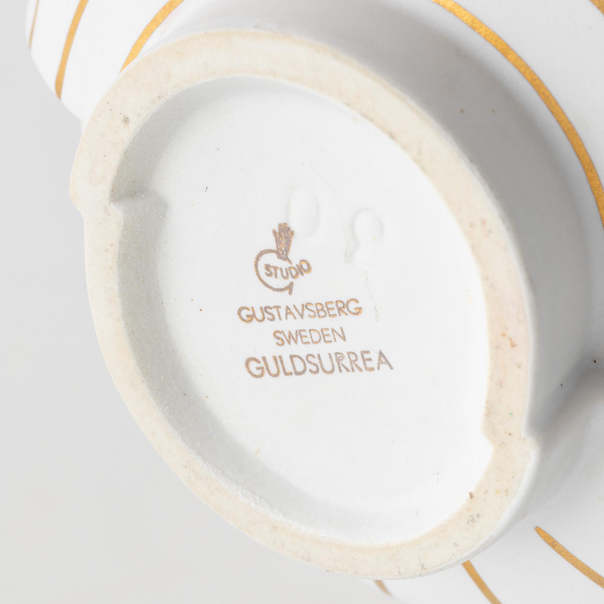 Wilhelm Kåge, a 'Guldsurrea' stoneware vase, Gustavsbergs studio.