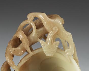 A ceremonial wine cup, late Qing dynasty.