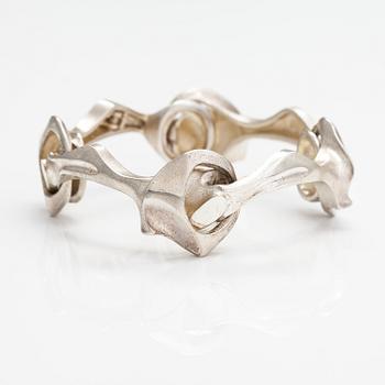 Björn Weckström, A sterling silver bracelet "Kang's chain". Lapponia 1977.