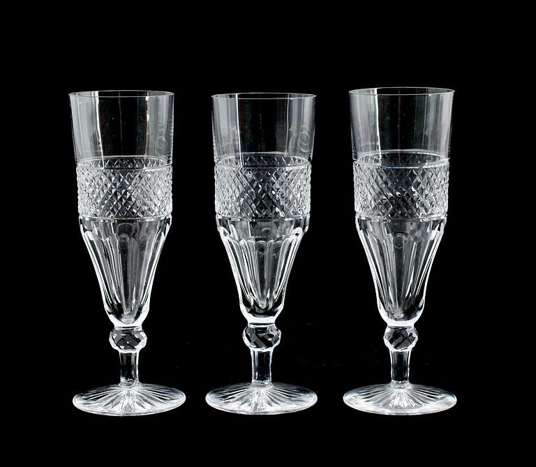 CHAMPAGNEGLAS, 12 st, 1900-talets första hälft.