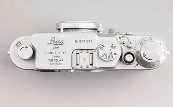 KAMERA med OBJEKTIV och VISOFLEX I, 1+3+1, Leica IIIg, nr. 877 071, Ernst Leitz, GMBH Wetzlar, Tyskland. 1957.