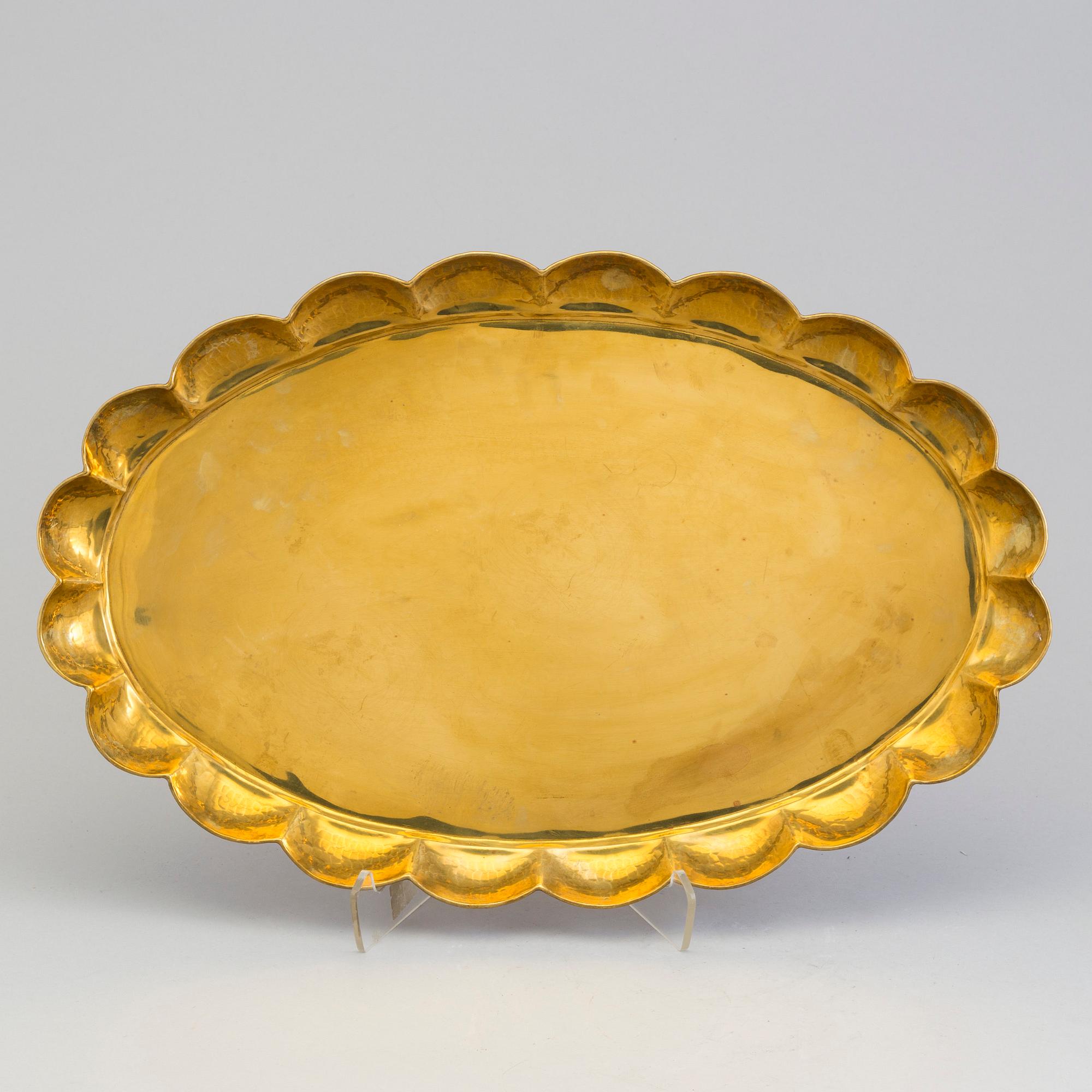 LARS HOLMSTRÖM, bricka, mässing, Arvika Konstsmide.