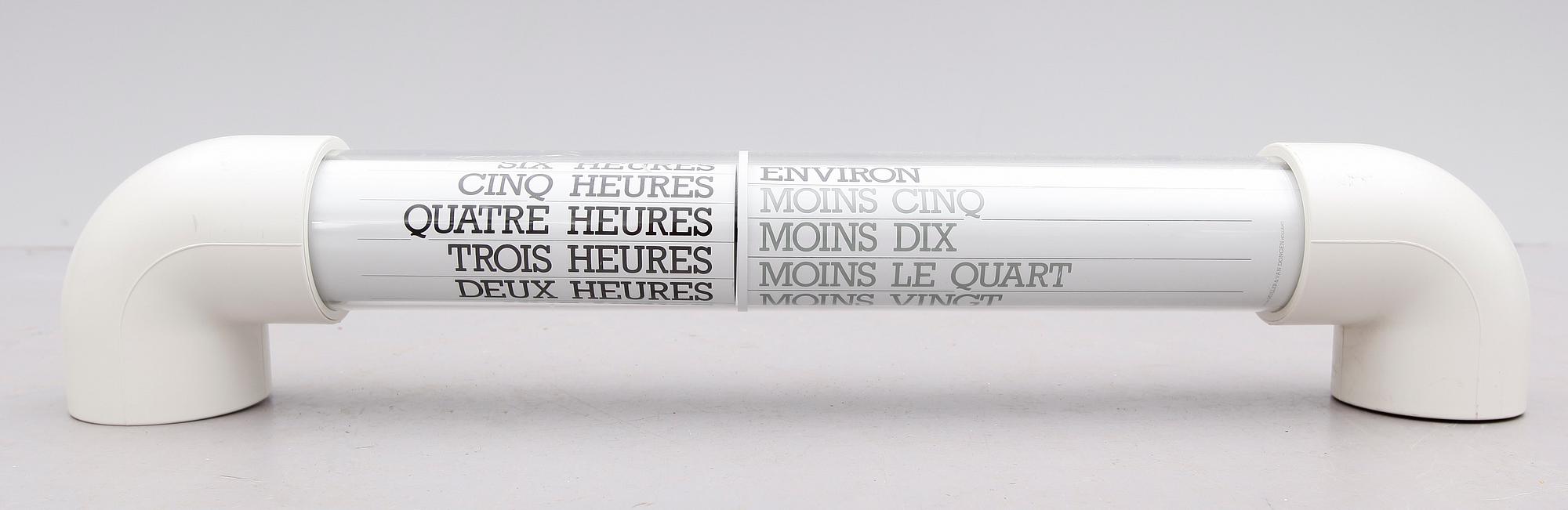 VÄGGUR, plast, Muller & van Dongen, Holland, 1900-talets andra hälft.