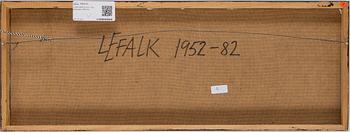 LARS-ERIK FALK, panel signed LE Falk and dated 1952-82 on verso.