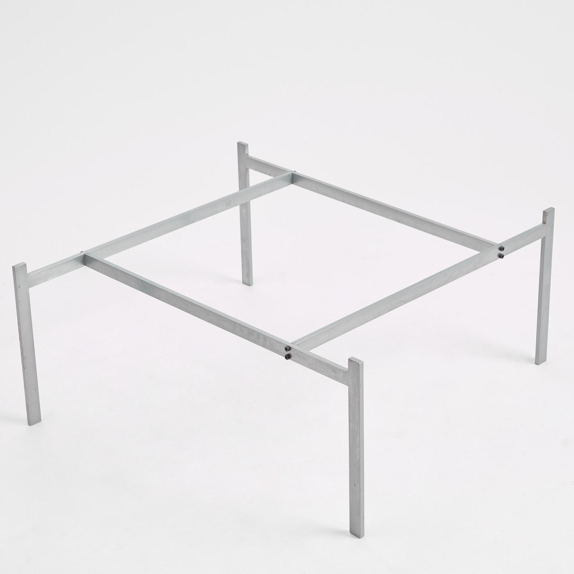 Poul Kjaerholm, a "PK61" coffee table, E. Kold Christensen, Denmark.