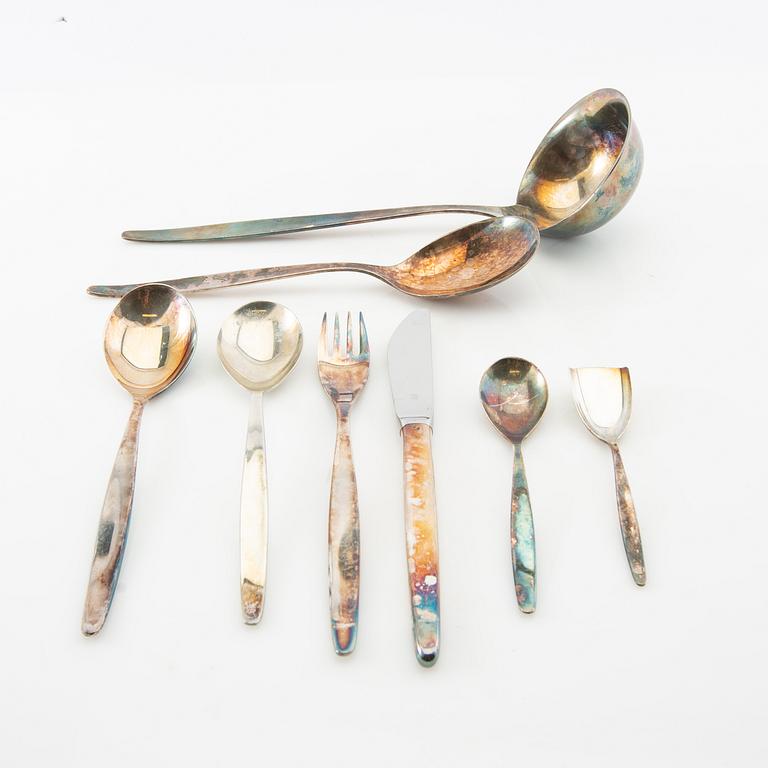 Karl Meyer, bestick, 52 delar, sterlingsilver, Modell 4100, WMF, Geislingen 1950-tal.
