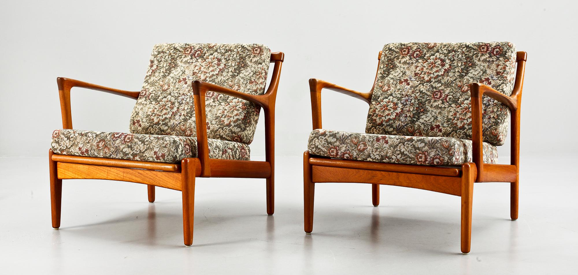 KARMSTOLAR, ett par, Bröderna Andersson, Ekenässjön, 1960-tal.