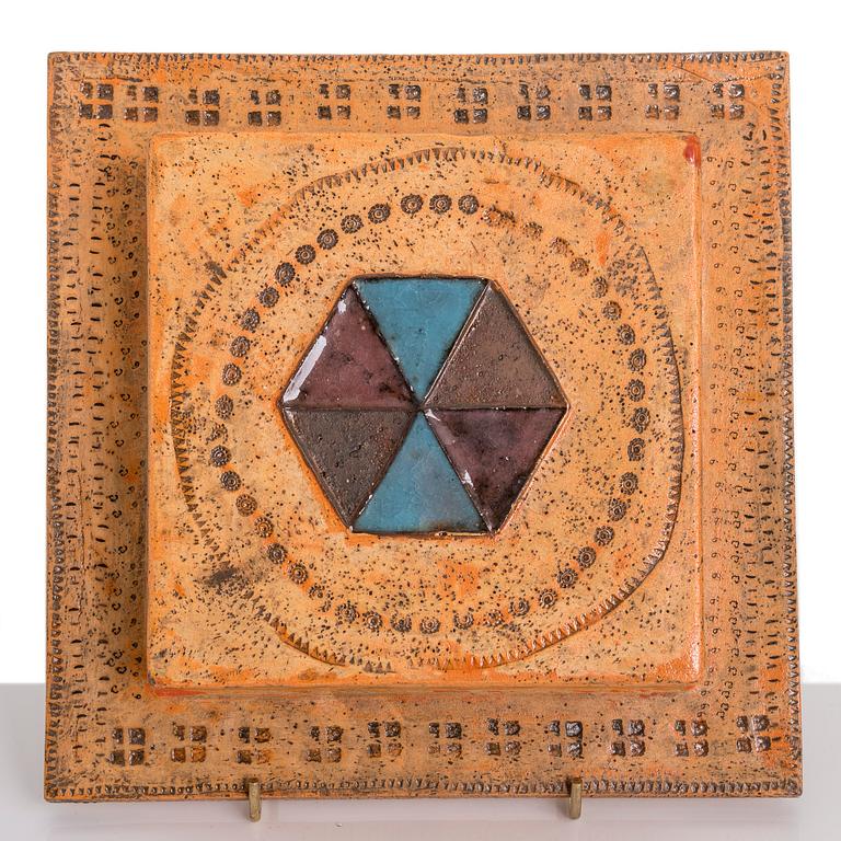 RUT BRYK, a stoneware relief signed BRYK.