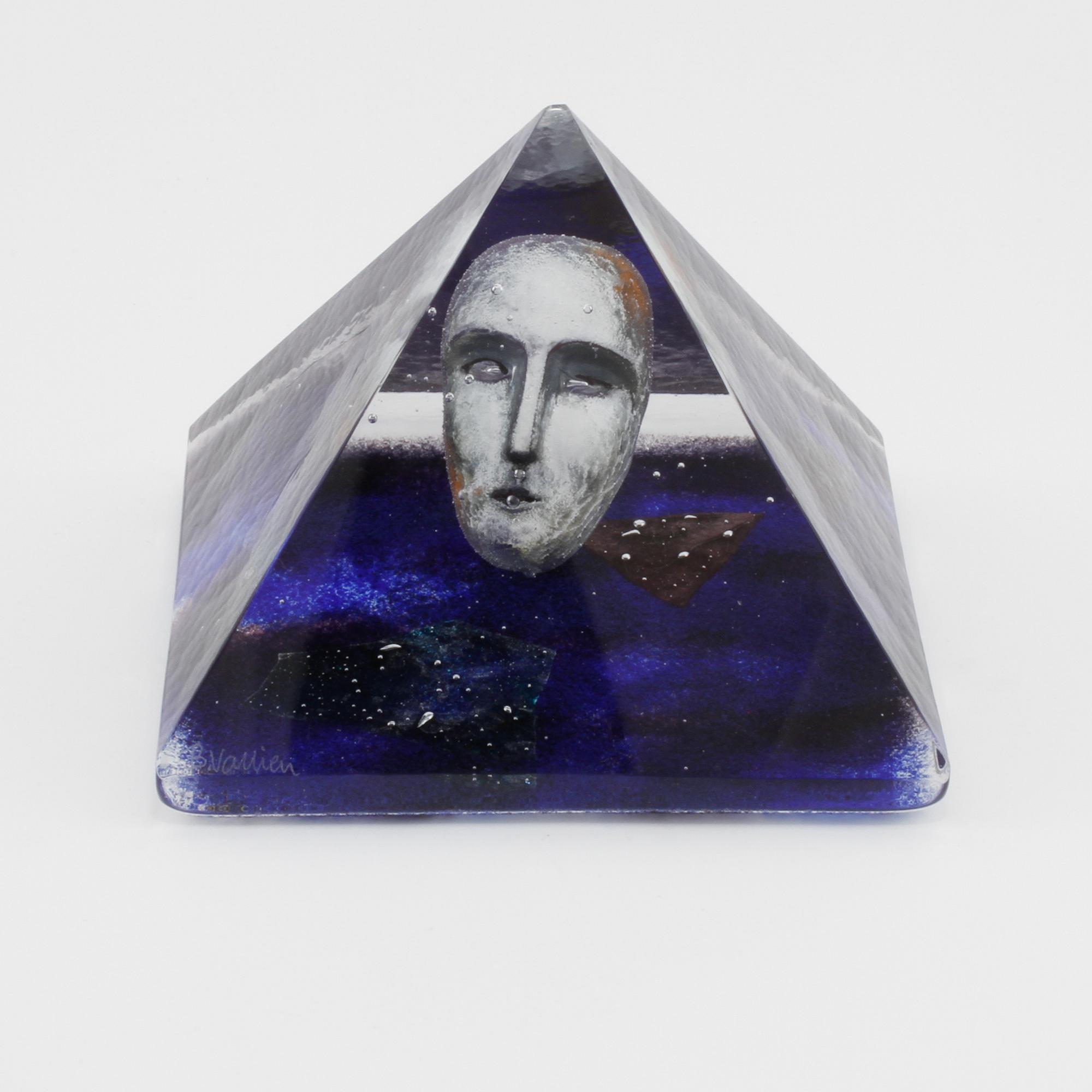 SKULPTUR, glas, Bertil Vallien, Kosta Boda Atelier, signerad, sent 1900-tal.