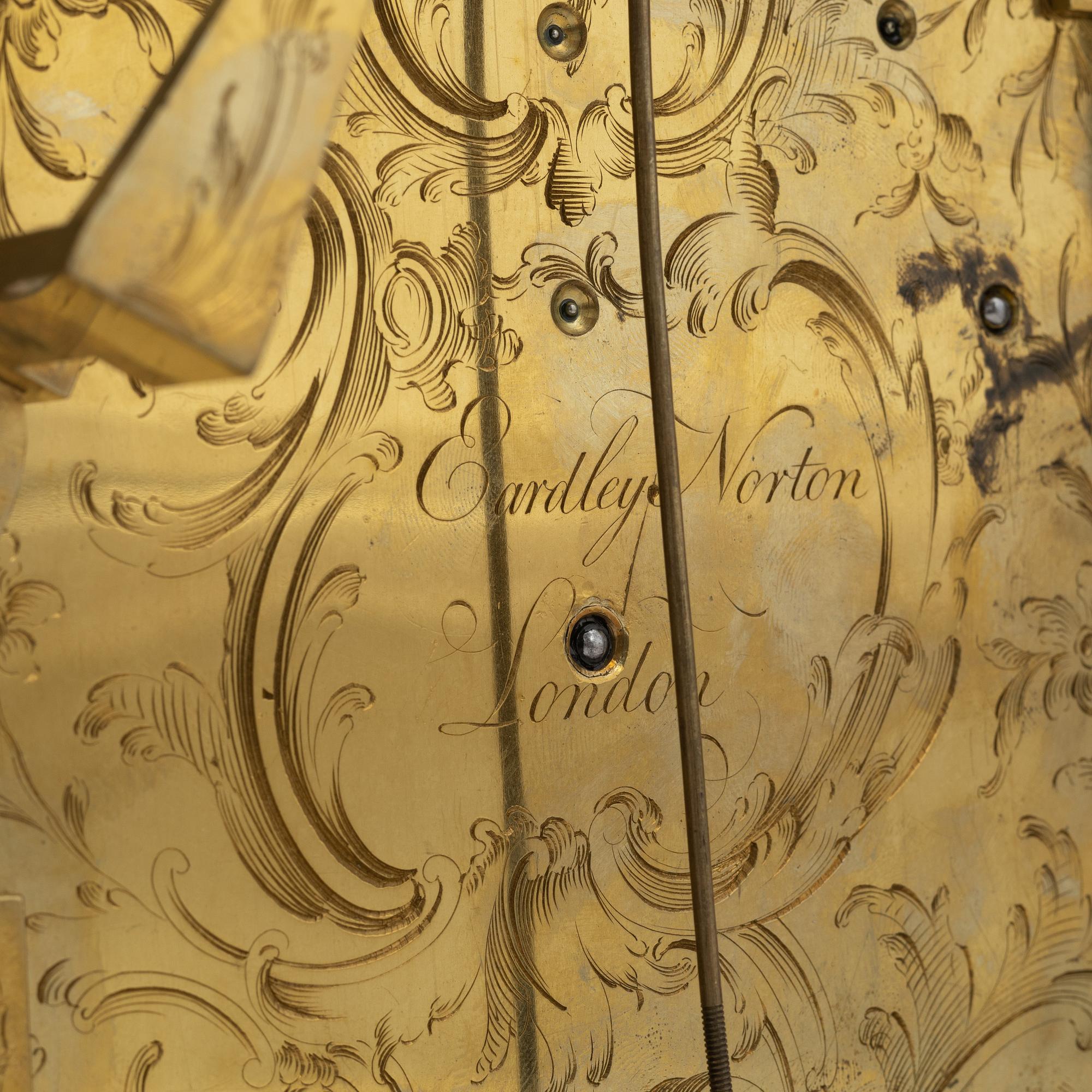 A George III 18th century musical  bracket clock by Eardley Norton.