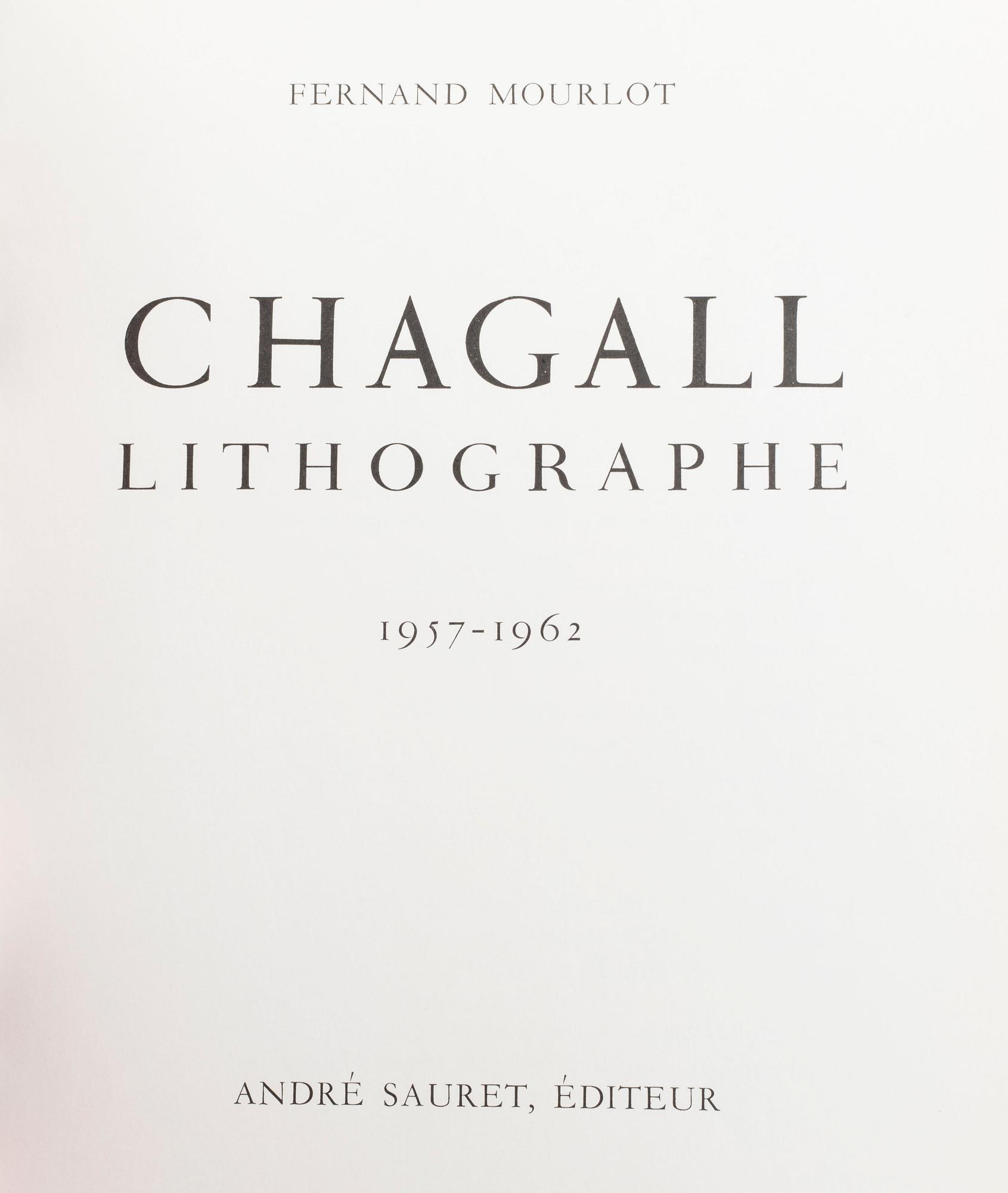 BÖCKER, "Chagall Lithographe II, 1957-62" & "Chagall Lithographie III, 1962-1963". 12 + 2  litografier.
